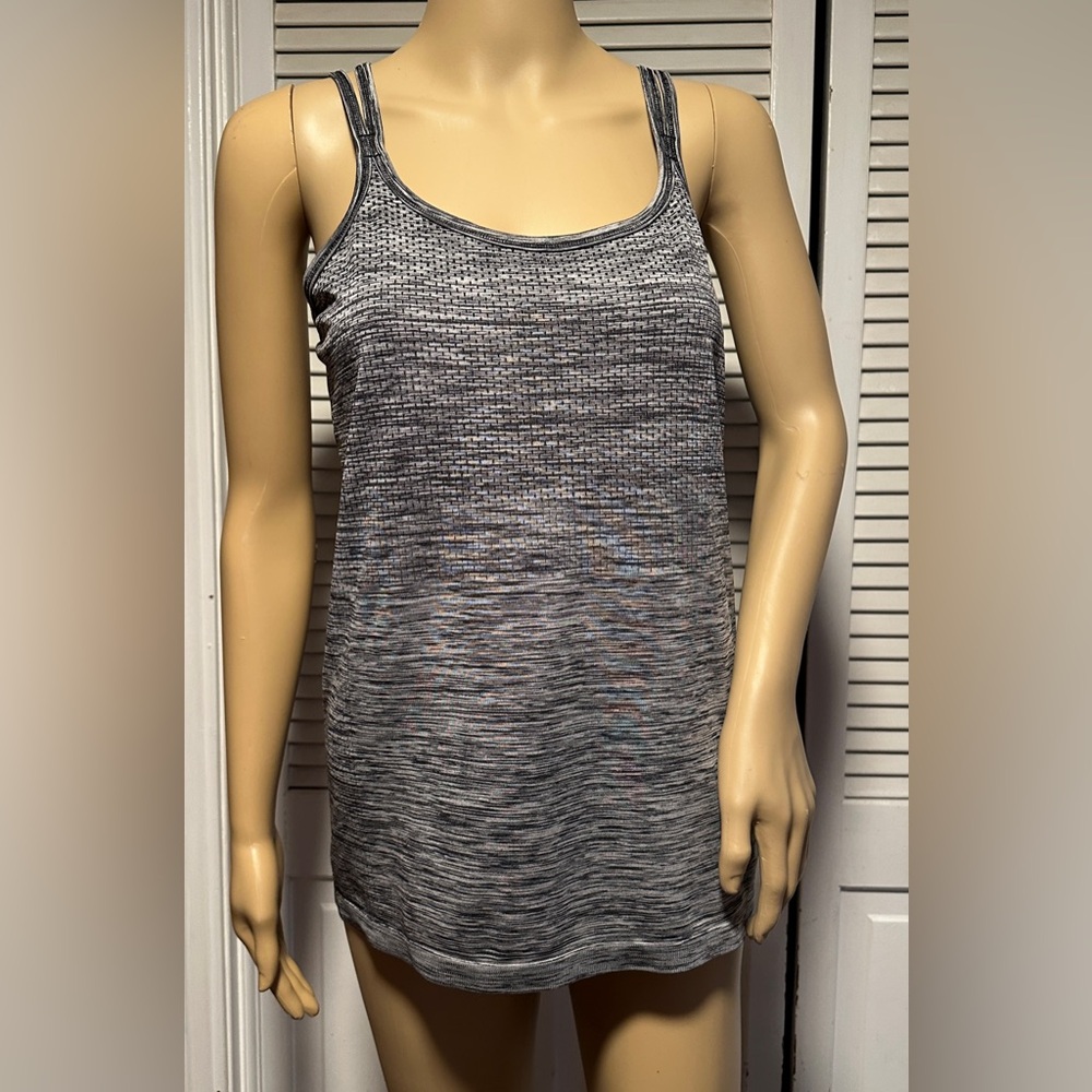 Nike Dri-FIT Racerback Criss Cross Strappy Running Tank Top Gray Women’s M